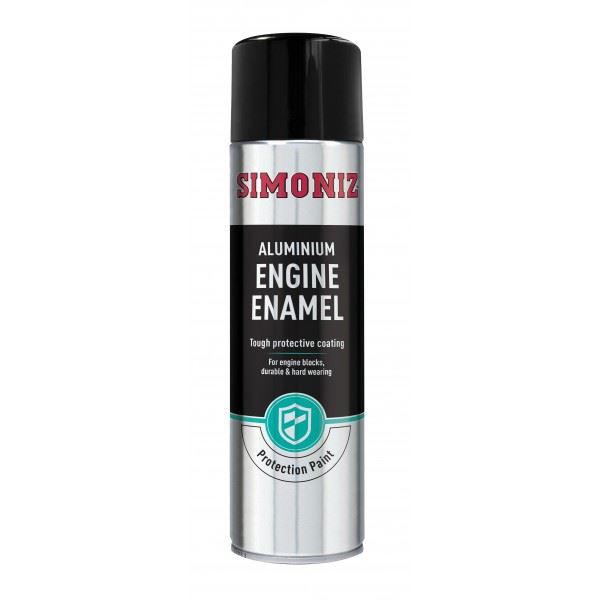 Simoniz Enamel Matt Aluminium Engine Enamel Car Spray Paint Aerosol Can 500ml