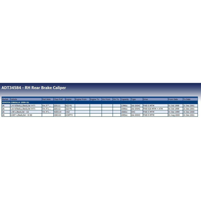 Blue Print ADT34584 Brake Caliper