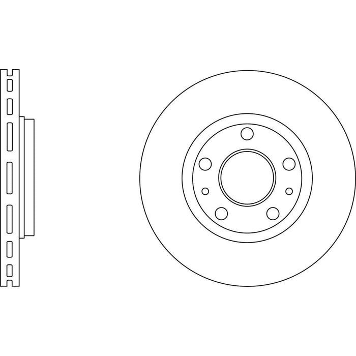 Apec Brake Disc Front Fits Dacia Duster Renault Fluence Laguna Megane Scenic