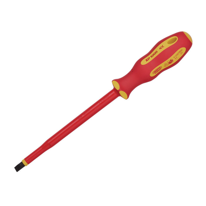 Draper XP1000 VDE Plain Slot Screwdriver, 8.0 x 175mm 64426