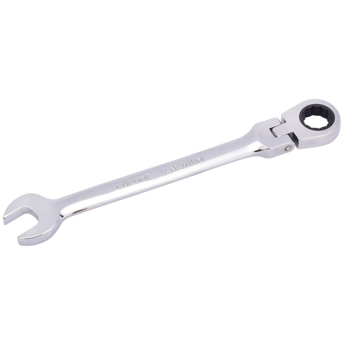 Draper HI-TORQ Metric Flexible Head Ratcheting Combination Spanner, 15mm