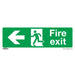 Sealey Safe Conditions Safety Sign Fire Exit (Left) Self-Adhesive Vinyl Sealey  - Dynamic Drive