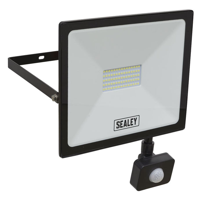 Sealey Extra Slim Floodlight with PIR Sensor 50W SMD LED LED113PIR Sealey  - Dynamic Drive