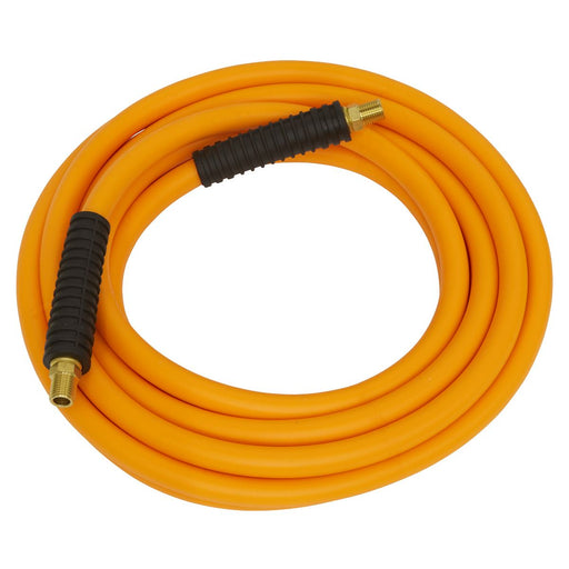 AIR HOSE 5M X 8MM HYBRID HIGH VISIBILITY WITH 1/4 Sealey  - Dynamic Drive