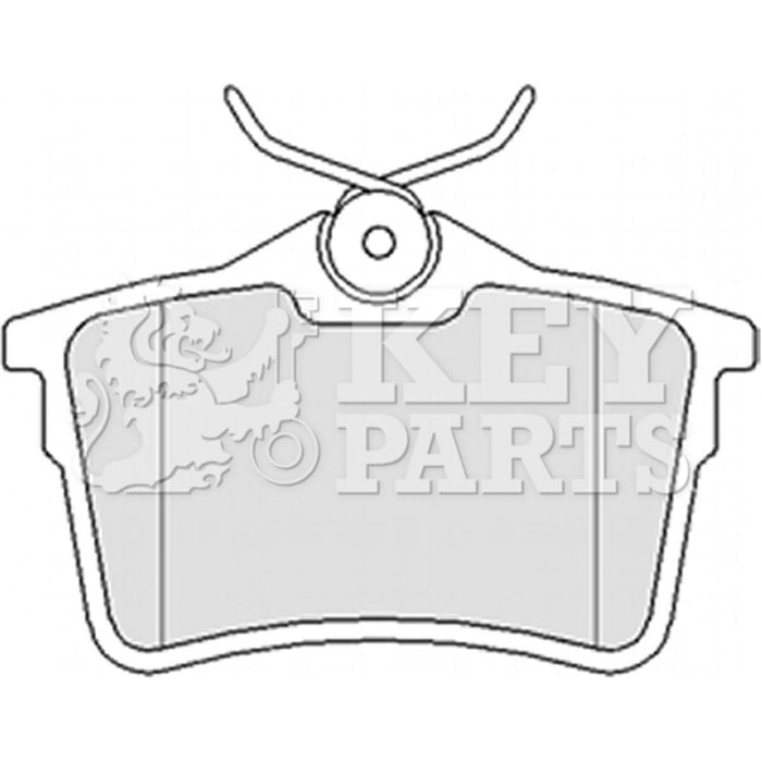 Genuine Key Parts KBP2063 Rear Brake Pads (TRW) Key Parts  - Dynamic Drive