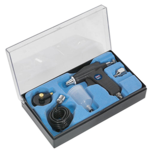 AIR BRUSH KIT WITHOUT PR LANT Sealey  - Dynamic Drive