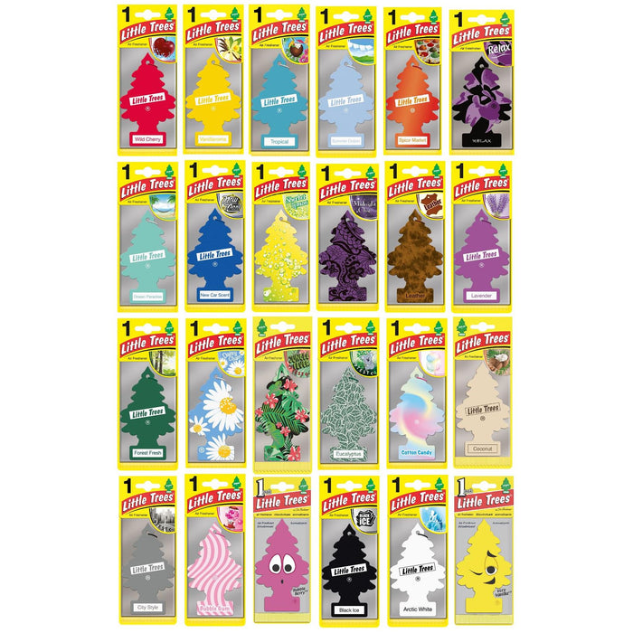 12 x Magic Tree Little Tree Hanging Air Freshener Freshner Car Assorted Bundle Little tree  - Dynamic Drive