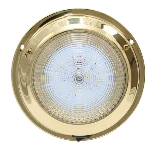 AAA 12V Brass Dome Light Natural White LED 168mm 5" Dome AAA  - Dynamic Drive