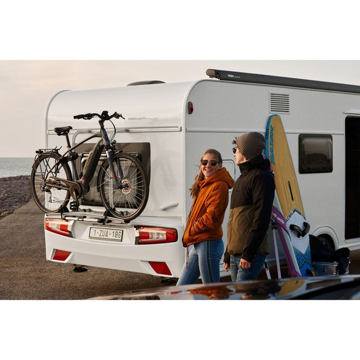 Thule Elite G2 One Bike rear wall motorhome and caravan bike rack anodised gray Thule  - Dynamic Drive