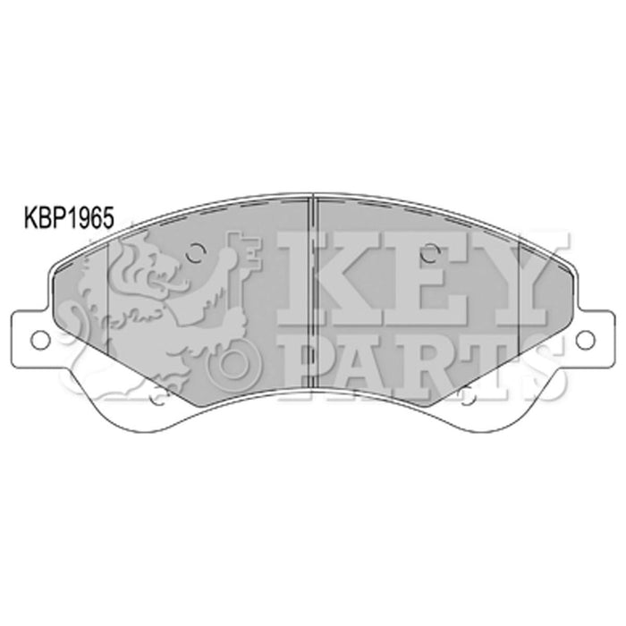 Genuine Key Parts KBP1965 Front Brake Pads-Includes Wear Indicators (Bosch)