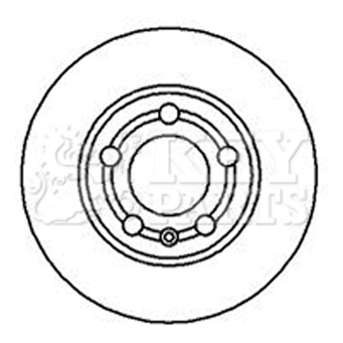 Genuine Key Parts KBD4065 Brake Disc Pair (Rear)