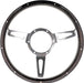 Classic 14" Traditional Classic Riveted Dark Woodrim Semi Dished Steering Wheel Mountney Classic  - Dynamic Drive