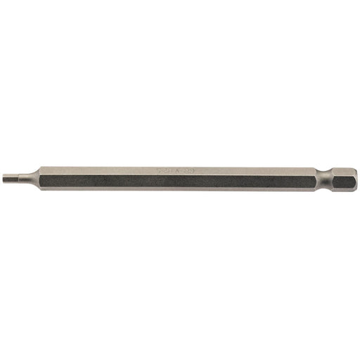 Draper Hexagonal Insert Bit, 2.5mm, 1/4" Hex, 100mm Long (Pack of 1) 64371 Draper  - Dynamic Drive