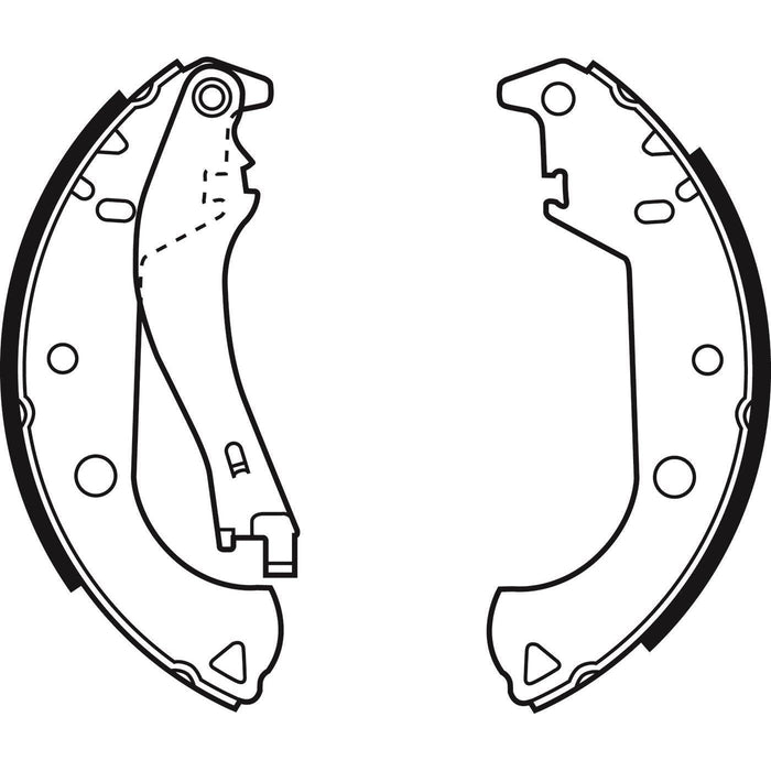 Apec Brake Shoe Rear Fits Fiat Doblo