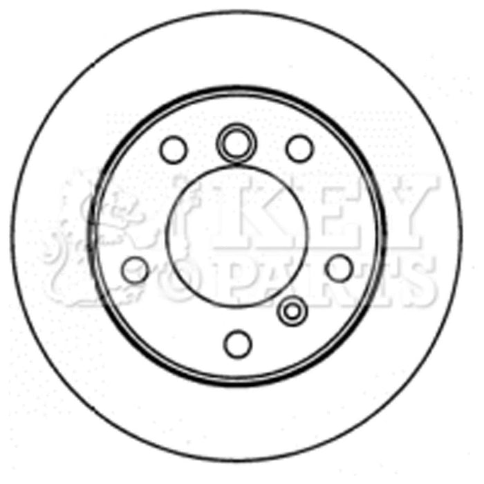 Genuine Key Parts KBD5778S Brake Disc Single (Rear)