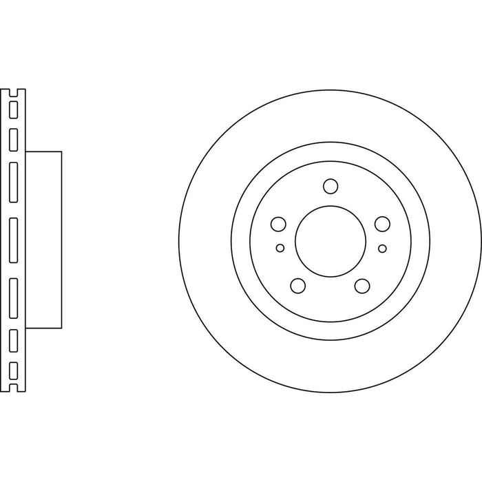 Apec Brake Disc Front Fits Daihatsu Terios