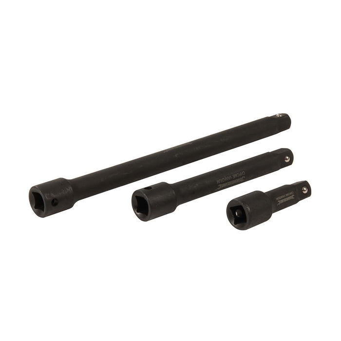 Silverline Impact Extension Bar Set 1/2" 3pce 75, 150 & 250mm 913899