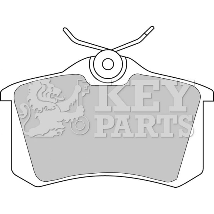 Genuine Key Parts KBP1542 Rear Brake Pads (Lucas-Girling) Key Parts  - Dynamic Drive