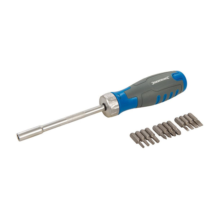 Silverline 12-in-1 Multi-Bit Ratchet Screwdriver 12-in-1 930569