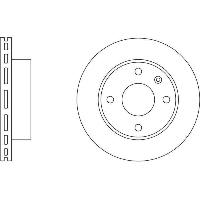 Genuine APEC Front Brake Discs & Pads Set Vented for Ford Escort