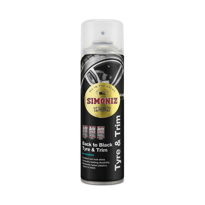 Simoniz Back to Black Bumper Trim Shine Car Cleaning Plastic Restorer 500ml Simoniz  - Dynamic Drive