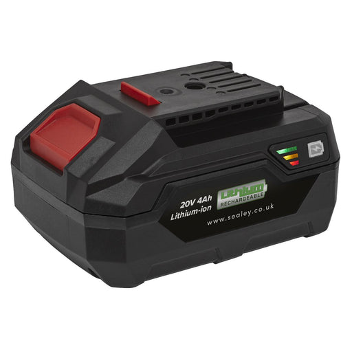 Sealey Power Tool Battery 20V 4Ah SV20 Series Lithium-ion CP20VBP4 Sealey  - Dynamic Drive