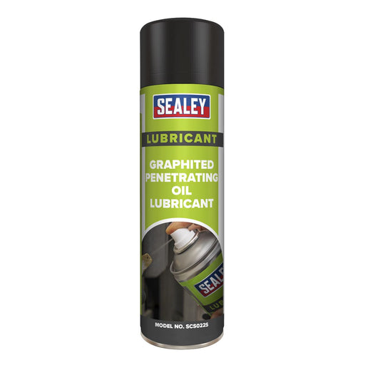 Sealey 500ml Grapited Penetrating Oil Lubricant Grey Maintenance Spray Lube Sealey  - Dynamic Drive