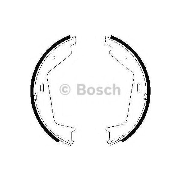 Genuine Bosch Brake Shoe Bs858 fits Volvo V70 D5 - 2.4 - 01-07 0986487623