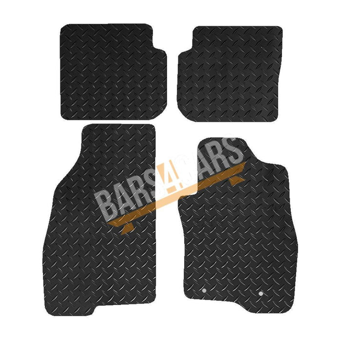 Fully Tailored Rubber Car Mats for Punto Evo 10> Set of 4 With 2 Clips UKB4C  - Dynamic Drive