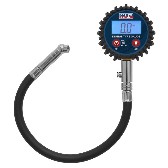 Sealey Digital Tyre Pressure Gauge with Push-On Connector TST002 Sealey  - Dynamic Drive