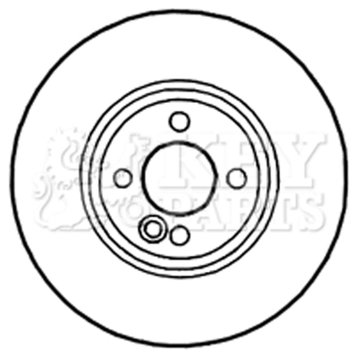 Genuine Key Parts KBD4617 Brake Disc Pair (Front)