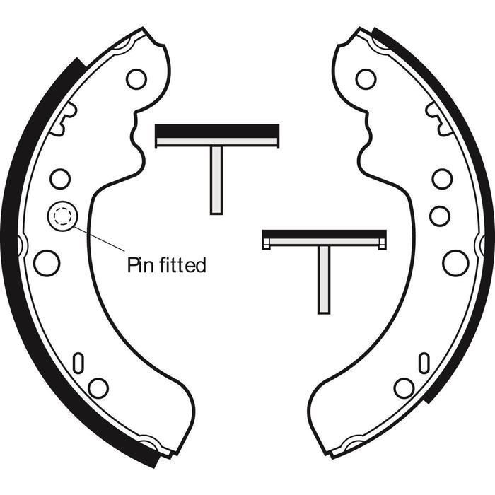 Apec Brake Shoe Rear Fits Ford P100 Transit Ldv Convoy Lti Fairway Fx4 Tx1 Tx2 T