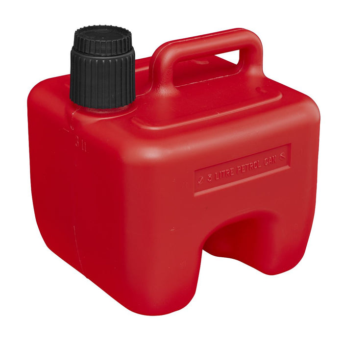 Sealey Stackable Fuel Can 3L Red JC3R Sealey  - Dynamic Drive