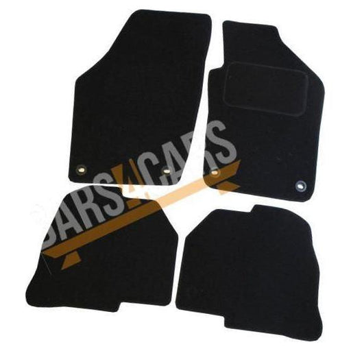 Tailored Red & White Trim Carpet Mats fits VW Polo 04-09 + Clips 04 05 06 07 08 09 UKB4C  - Dynamic Drive