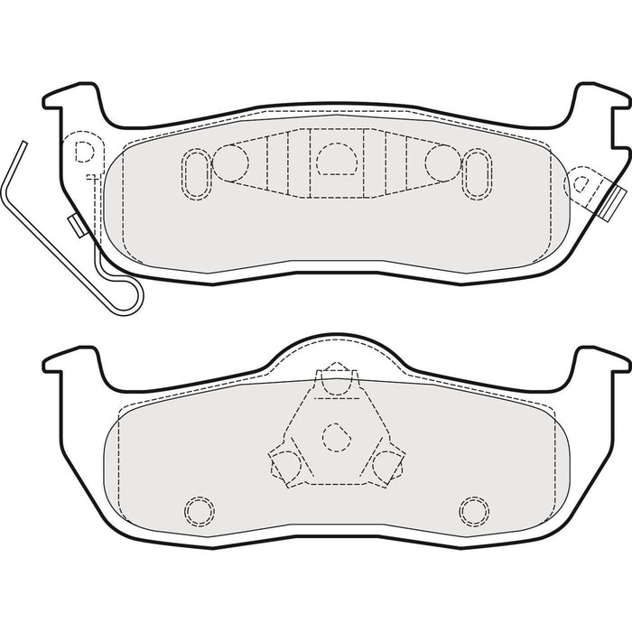 Genuine APEC Rear Brake Discs & Pads Set Vented for Nissan Navara