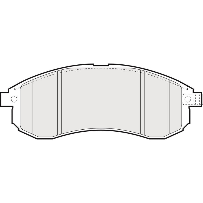 Apec Brake Pads Front Fits Mitsubishi L200