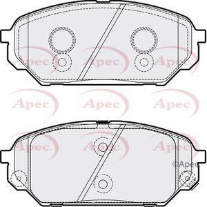 Apec Brake Pads Front Fits Hyundai