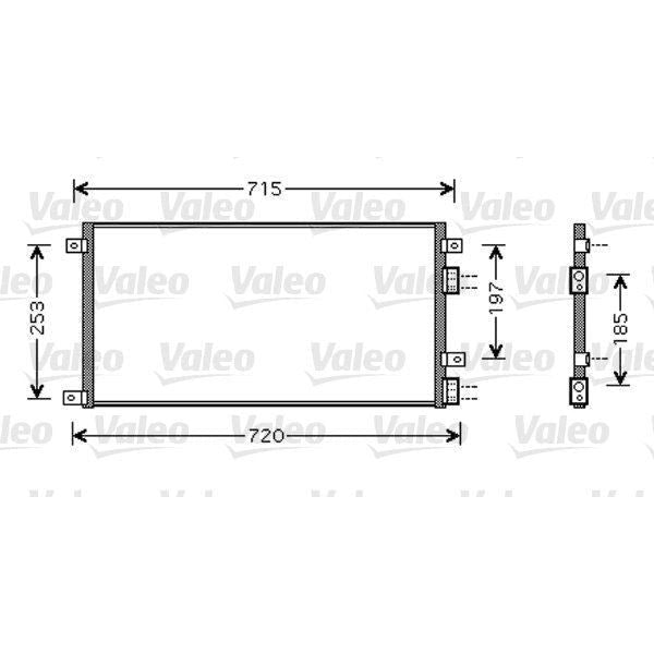 Valeo Air Conditioning Condenser 818037 Auto Part fits Daily V 2.8 D Tdi '03- Valeo  - Dynamic Drive