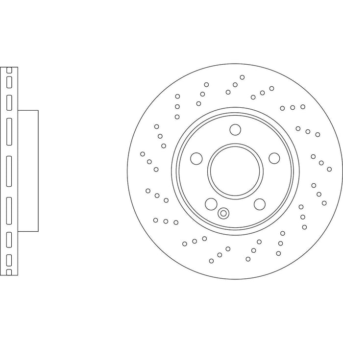 Apec Brake Disc Front Fits Mercedes A Class B Cla Gla Non Drilled Version Dsk299