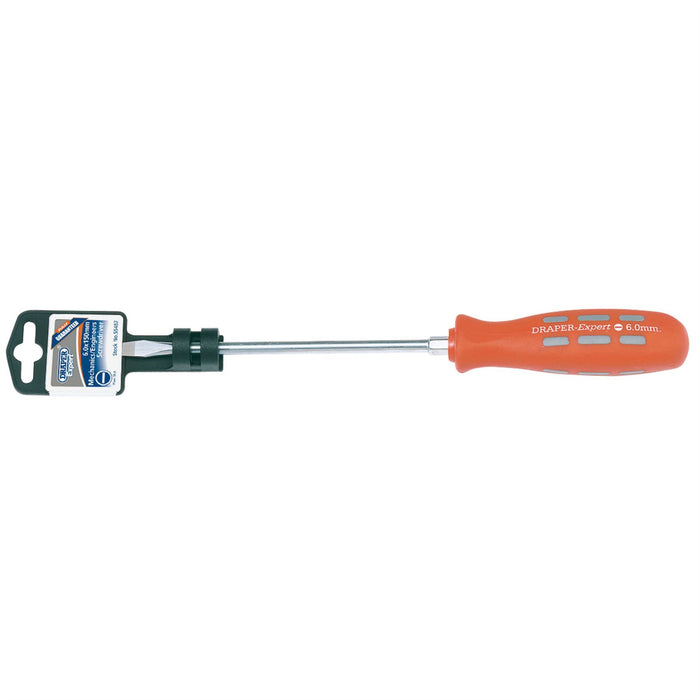 Draper Plain Slot Flared Tip Mechanic's Screwdriver, 6 x 150mm 55487