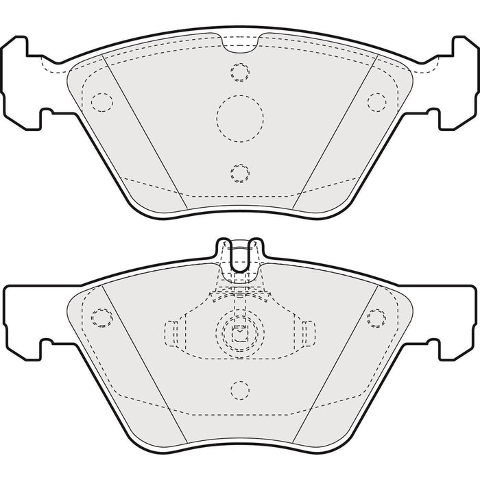 Apec Brake Pads Front Fits Chrysler Crossfire