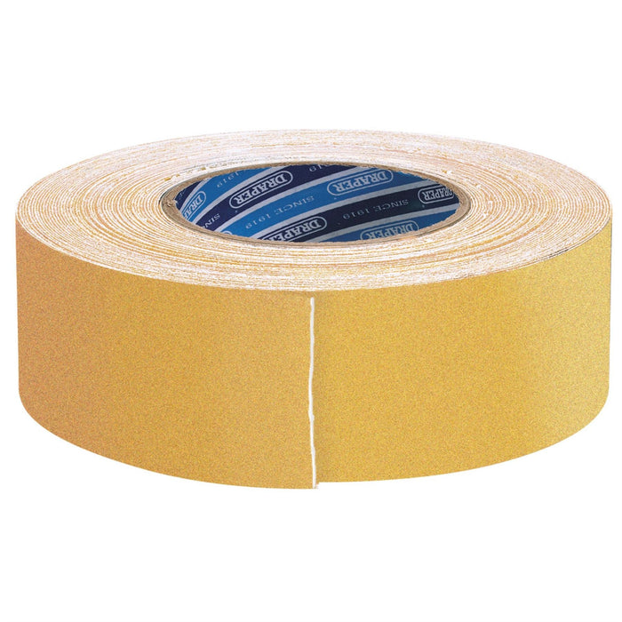 Draper Heavy Duty Safety Grip Tape Roll, 18m x 50mm, Yellow 66233