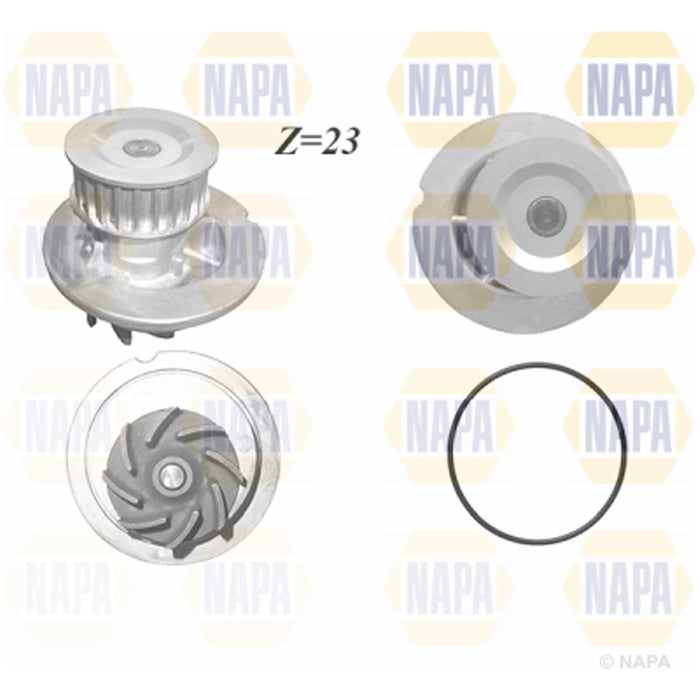 Genuine NAPA Water Pump for Opel Chevrolet Daewoo 96499089