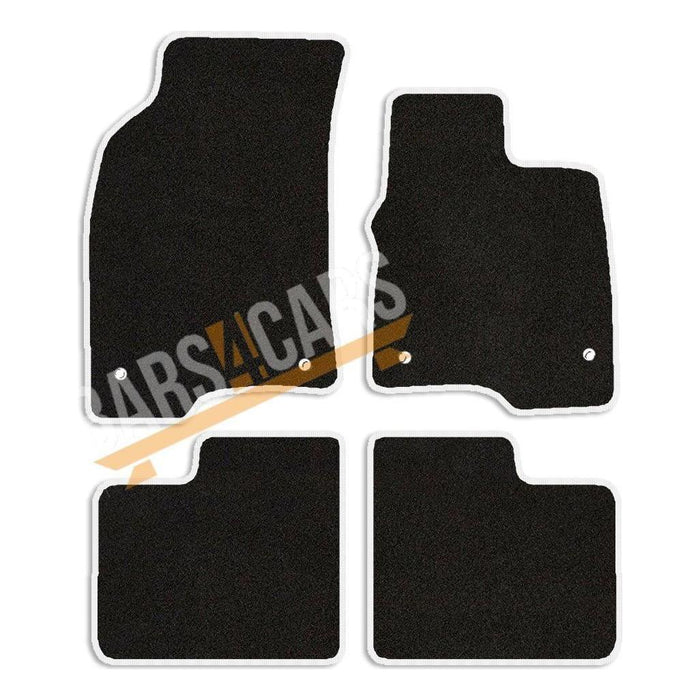 Tailored White Trim Carpet Mats for Fiat Panda 15-18 + Clips 2015 2016 2017 2018 UKB4C  - Dynamic Drive