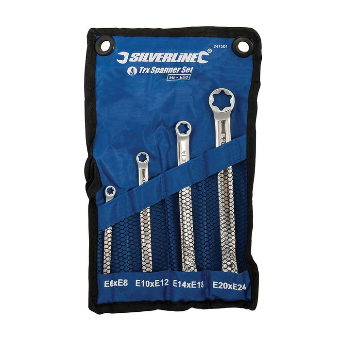 Silverline Trx Spanner Set 4pce E6 - E24