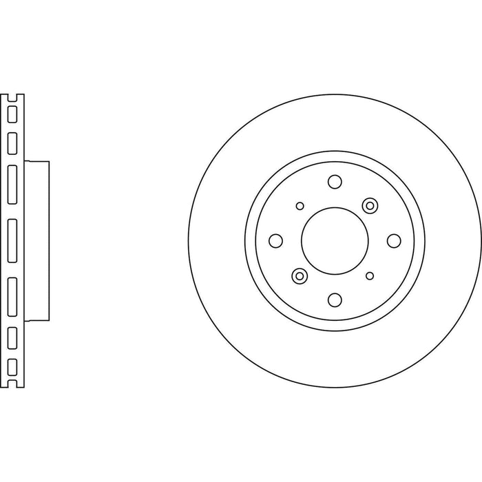 Apec Brake Disc Front Fits Honda Civic Prelude