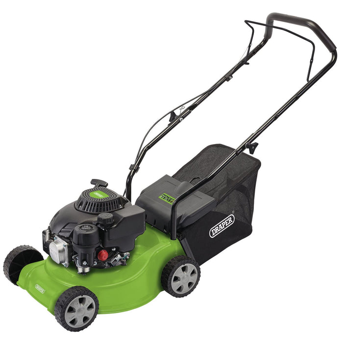 Draper Composite Deck Petrol Lawn Mower, 390mm, 132cc/3.3HP 58567 Draper  - Dynamic Drive