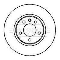 Genuine Borg & Beck Brake Disc Pair fits Vauxhall Omega front 9401 BBD5056 Borg & Beck  - Dynamic Drive