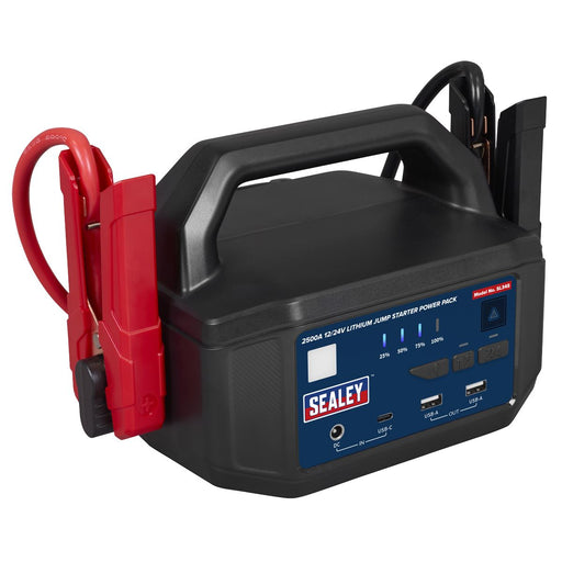 Sealey 2500A 12/24V Lithium Jump Starter Power Pack SL34S Sealey  - Dynamic Drive