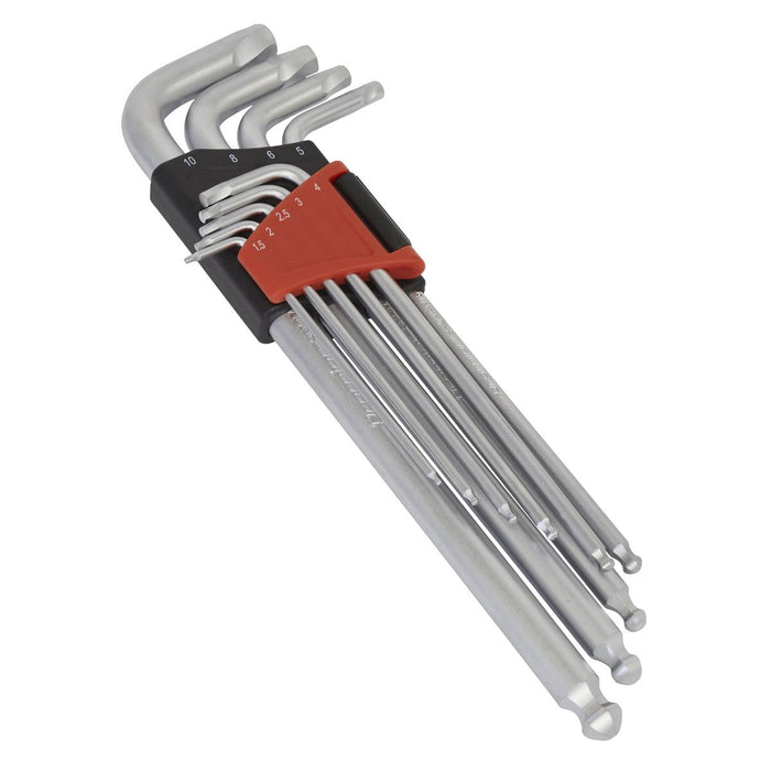 Sealey Ball-End Hex Key Set 9pc Lock-Onï Metric AK7180 Sealey  - Dynamic Drive